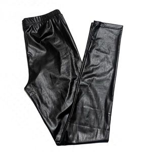 Faux Leather Black Leggings